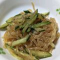 じゃりてん's cooksnap of when they made しらたきときゅうりで　中華くらげサラダ風.