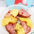 皿猿♪'s cooksnap of when they made パイナップルとハムのステーキ.
