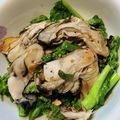 しばなおママ's cooksnap of when they made 牡蠣と菜の花のオイル焼き.