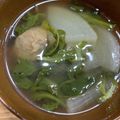 ポメちょん's cooksnap of when they made 大根と鶏団子の梅煮込みスープ.