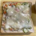 お塩と砂糖's cooksnap of when they made ポテトサラダのチーズトースト.