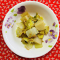 チェックのミニくま's cooksnap of when they made 里芋と白菜のツナ炒め煮.