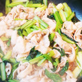 青森在住's cooksnap of when they made 簡単！豚バラと小松菜の和風炒め.