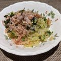 安曇の風's cooksnap of when they made ごま油香る✿キャベツと胡瓜の海苔ポン和え.