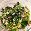 クックIV5M79☆'s cooksnap of when they made 超簡単！ほうれん草と鯖缶の和え物.