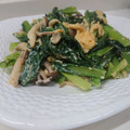 ティモ333's cooksnap of when they made 簡単ふわふわ☆ 小松菜の卵炒め.
