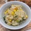fl＊＊'s cooksnap of when they made しらすとコーンの紫蘇バター醤油の混ぜご飯.