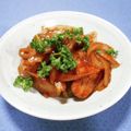 ＠迷子＠'s cooksnap of when they made ●朝食に！魚ニソと玉葱の中農ソース炒め●.