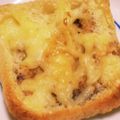 ★むさ's cooksnap of when they made ♡簡単！油揚げチーズトースト♡.