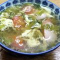 プルンバゴ's cooksnap of when they made セロリ葉っぱのコンソメスープ.