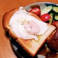 チコリママ's cooksnap of when they made クリームチーズと卵のトースト.