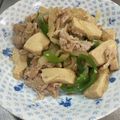 ミアンミアン's cooksnap of when they made 豚小間肉と高野豆腐で★青椒肉絲風★節約.