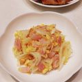 まんまるまうちゃん's cooksnap of when they made 新玉ねぎとベーコン＆たまご.