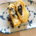 ぱんだでぽん's cooksnap of when they made 海苔の佃煮&チーズin玉子焼.