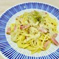 Risa0919's cooksnap of when they made 簡単☆ベーコンとキノコのクリームパスタ.