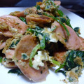  kanon 's cooksnap of when they made ◎お魚ソーセージとほうれん草の卵とじ◎.