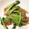ゆきたそ's cooksnap of when they made 牛肉と小松菜のにんにく醤油炒め.