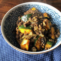 栗丸うさぎ's cooksnap of when they made かぼちゃとひき肉のカレー炒め.