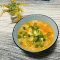 Laufen's cooksnap of when they made キムチ鍋のしめはやっぱり雑炊♪.
