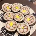 クック9LKQGN☆'s cooksnap of when they made ひな祭りやお祝いに✿桃の飾り巻き寿司✿.