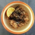 ひさかた's cooksnap of when they made 甘酸っぱい押し麦　きび砂糖レモン胡麻海苔.