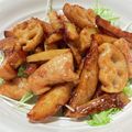 クックM6DK2O☆'s cooksnap of when they made 豚ロースジャガイモれんこんで中華デリ風.