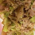 元看板娘's cooksnap of when they made 鶏とキャベツもやしのにんにく味噌炒め.