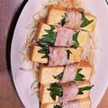 わかママ＊'s cooksnap of when they made ☀ポン酢でさっぱり♪豚の大葉厚揚げ巻き.