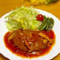 ルパンのかあさん☆彡's cooksnap of when they made トマト缶で！煮込みハンバーグ.