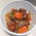 きらり流れ星's cooksnap of when they made 肉団子で簡単！レンジで時短！肉団子酢豚.
