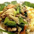 だりりラブ's cooksnap of when they made ■豚肉と青梗菜のオイスターあんかけご飯■.
