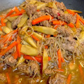 やよい・M's cooksnap of when they made ごぼうとひき肉の炒め煮.