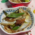 赤い電話's cooksnap of when they made 簡単美味い！長ネギとちくわのごま油炒め、.
