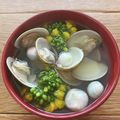 yokoyoko76's cooksnap of when they made はまぐりと菜の花のお吸い物.