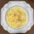 ミトミト's cooksnap of when they made 鮭水煮缶と長ネギのバター醤油パスタ.