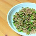 ちーまぐ's cooksnap of when they made 子供が大好き☆大根の葉っぱで肉そぼろ.