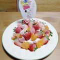さるぱんだ's cooksnap of when they made 市販スイスロールで♪簡単ドームケーキ♡.