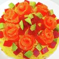 サンフラワー30's cooksnap of when they made ☆簡単で豪華なちらし寿司ケーキ☆.