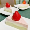 lily_1207's cooksnap of when they made ひな祭り♥簡単3色レアチーズケーキ.