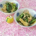 みかかめ's cooksnap of when they made 小松菜とえのきの生姜煮びたし.