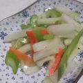 きらり流れ星's cooksnap of when they made セロリと大根のゆず風味漬け.
