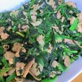 ☆hiroppy☆'s cooksnap of when they made ほうれん草と豚肉のチンジャオロースー風.