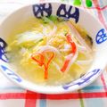 ジュリネ☆'s cooksnap of when they made レタスとカニカマの中華たまごスープ.