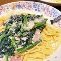 feel872's cooksnap of when they made 白菜とベーコンのクリームパスタ.