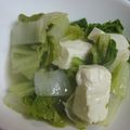 由芽15's cooksnap of when they made 材料２つ　白菜と豆腐の生姜スープ煮.