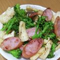 えりこ82☆'s cooksnap of when they made ブロッコリーとウインナーと薄あげ炒め.