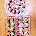 chuchutaro's cooksnap of when they made 手鞠寿司より簡単!?手鞠寿司風巻き寿司.