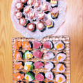chuchutaro's cooksnap of when they made 手鞠寿司より簡単!?手鞠寿司風巻き寿司.