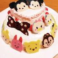chuchutaro's cooksnap of when they made ツムツム ♡ ケーキ.