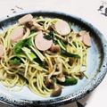 ティグス's cooksnap of when they made お茶漬けの素で和風パスタ.